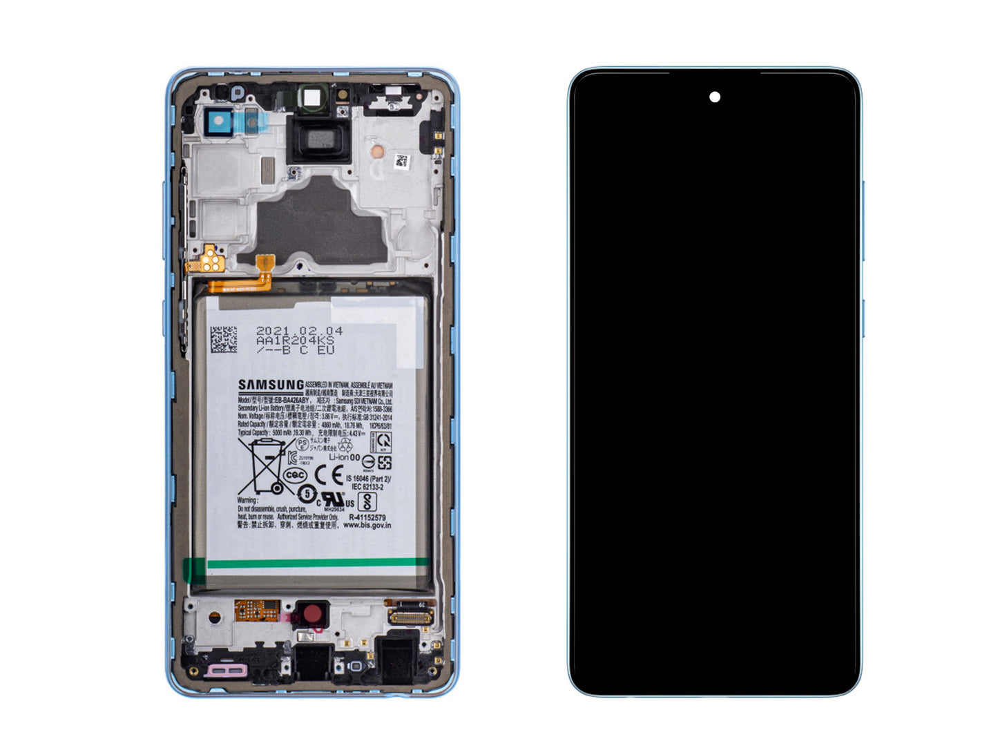 Original Samsung Galaxy A72 4G OLED Display SM-A725F
