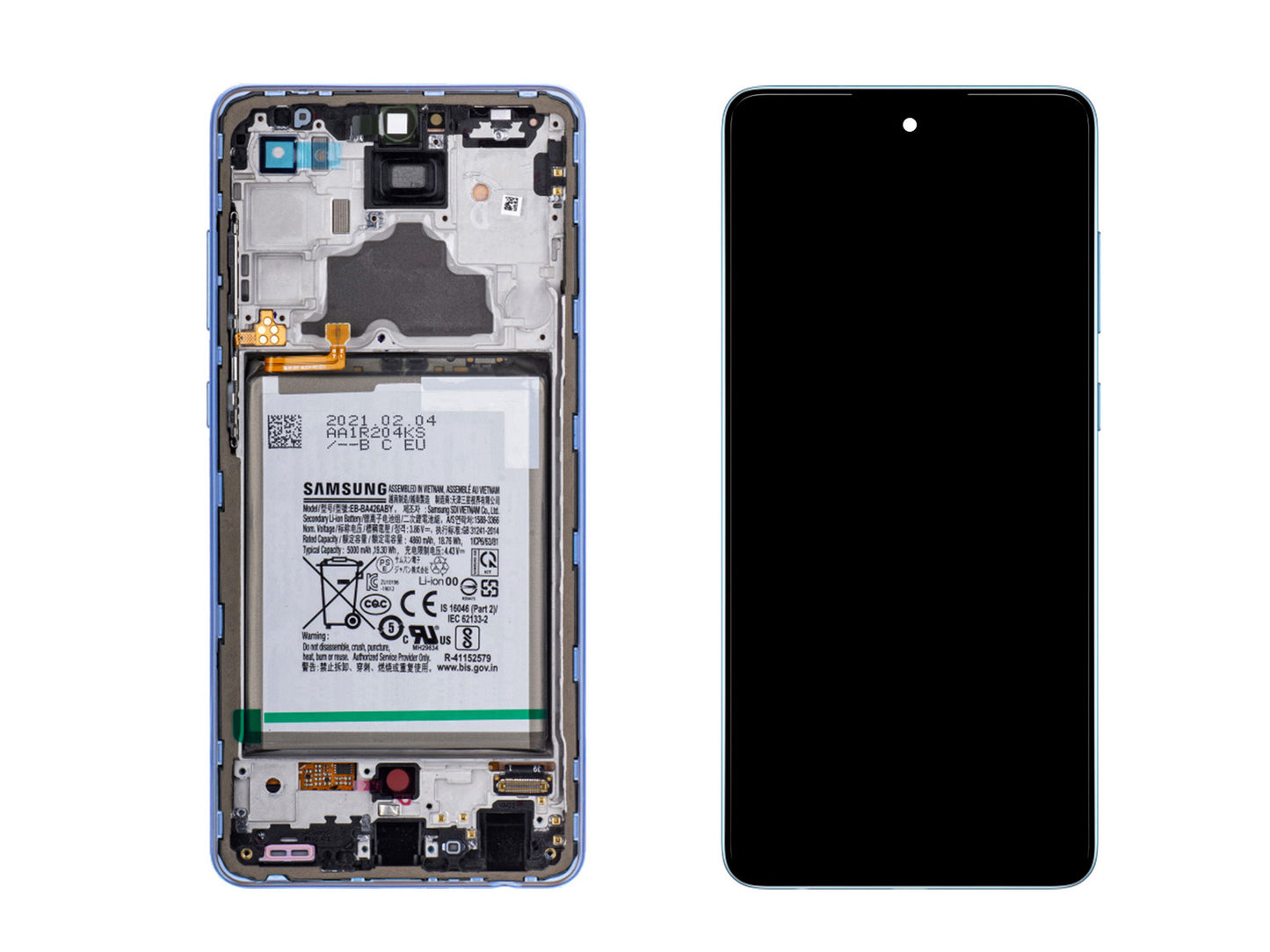Original Samsung Galaxy A72 4G OLED Display SM-A725F