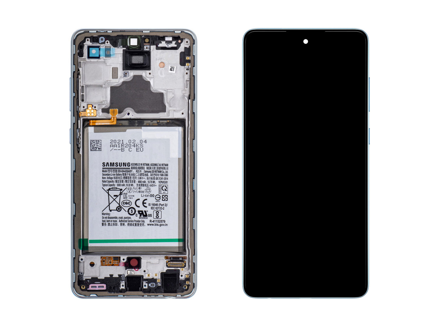 Original Samsung Galaxy A72 4G OLED Display SM-A725F